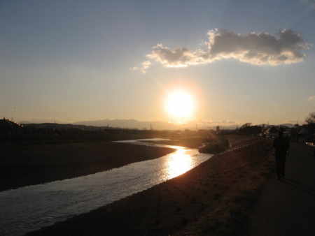 夕暮れ