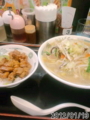 [日高屋][ラーメン]野菜たっぷりタンメン＋焼き鳥丼