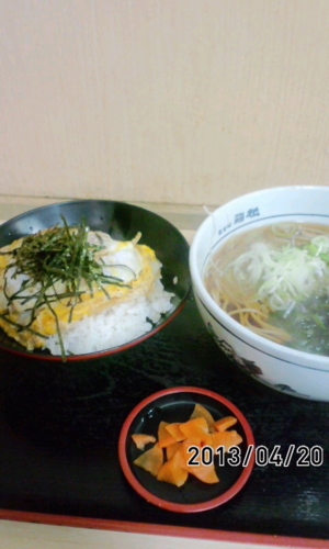 カツ丼セット蕎麦