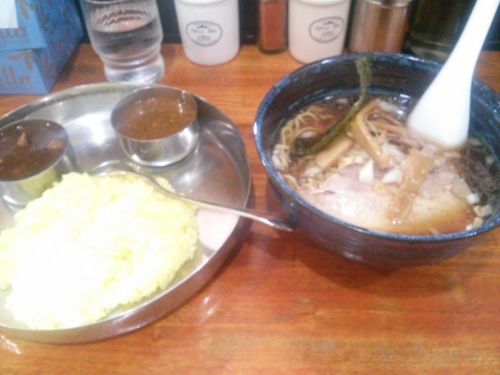 カリーとラーメンのセット＠えびすや