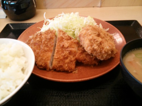 ロースメンチ定食@かつや