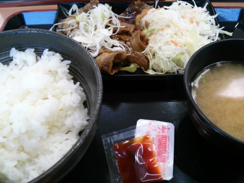 牛カルビ定食＠吉野屋