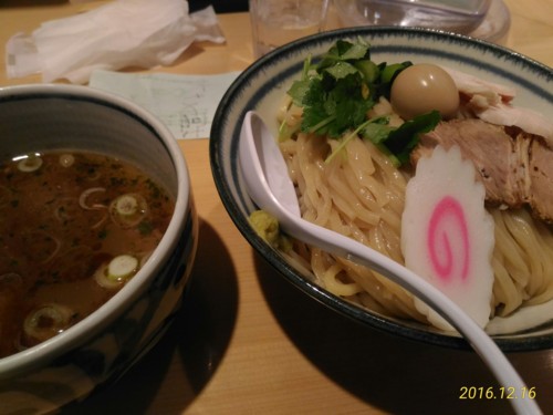 鶏と魚介の塩つけ麺@朧月