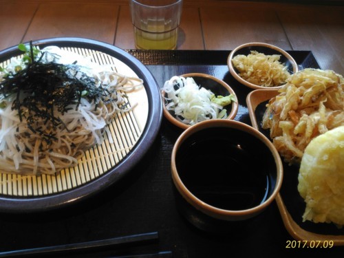 大根蕎麦＋かき揚げ＋竹の子＠花園蕎麦