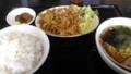 [ラーメン][東京亭]生姜焼きラーメン餃子セット(餃子撮り忘れ)