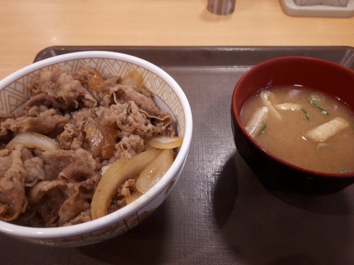 牛丼＋味噌汁