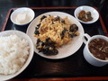 [南京亭][☆][東京亭]キクラゲと卵の炒め物定食