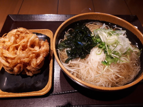 かけ大根蕎麦＋かき揚げ