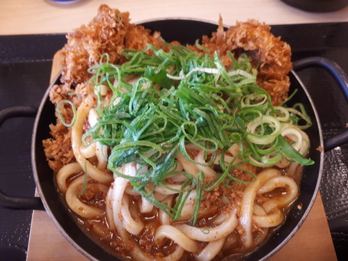 カレーうどんカツ定食