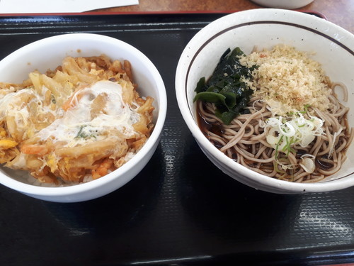 かき揚げ丼冷やしたぬき蕎麦