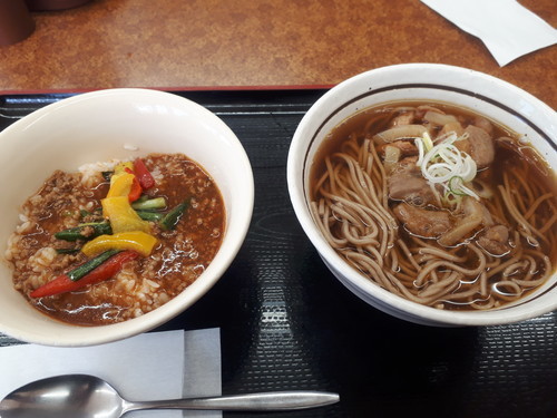 ダブル埼玉丼セット(蕎麦)