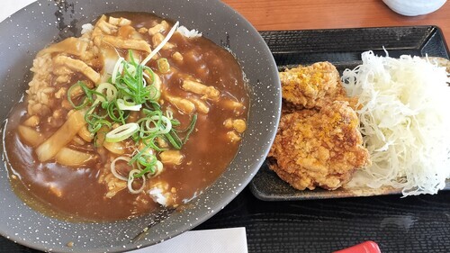カレーからあげとカレー南蛮丼