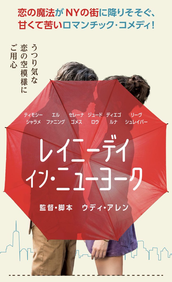 映画感想 レイニーデイインニューヨーク たふえいんといなあふ 不思議な魔法の言葉