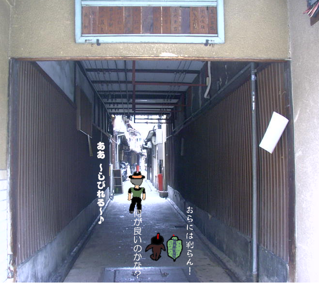 この路地に痺れる♪