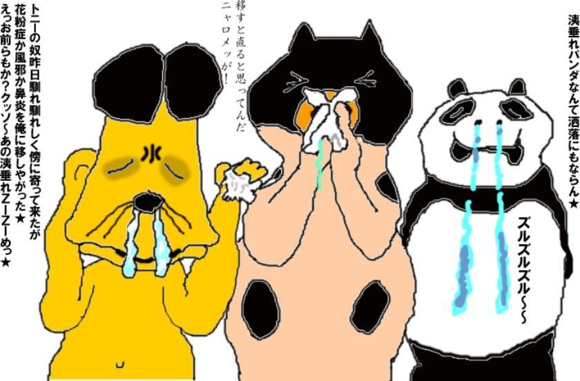 水も滴る動物家族3人組★