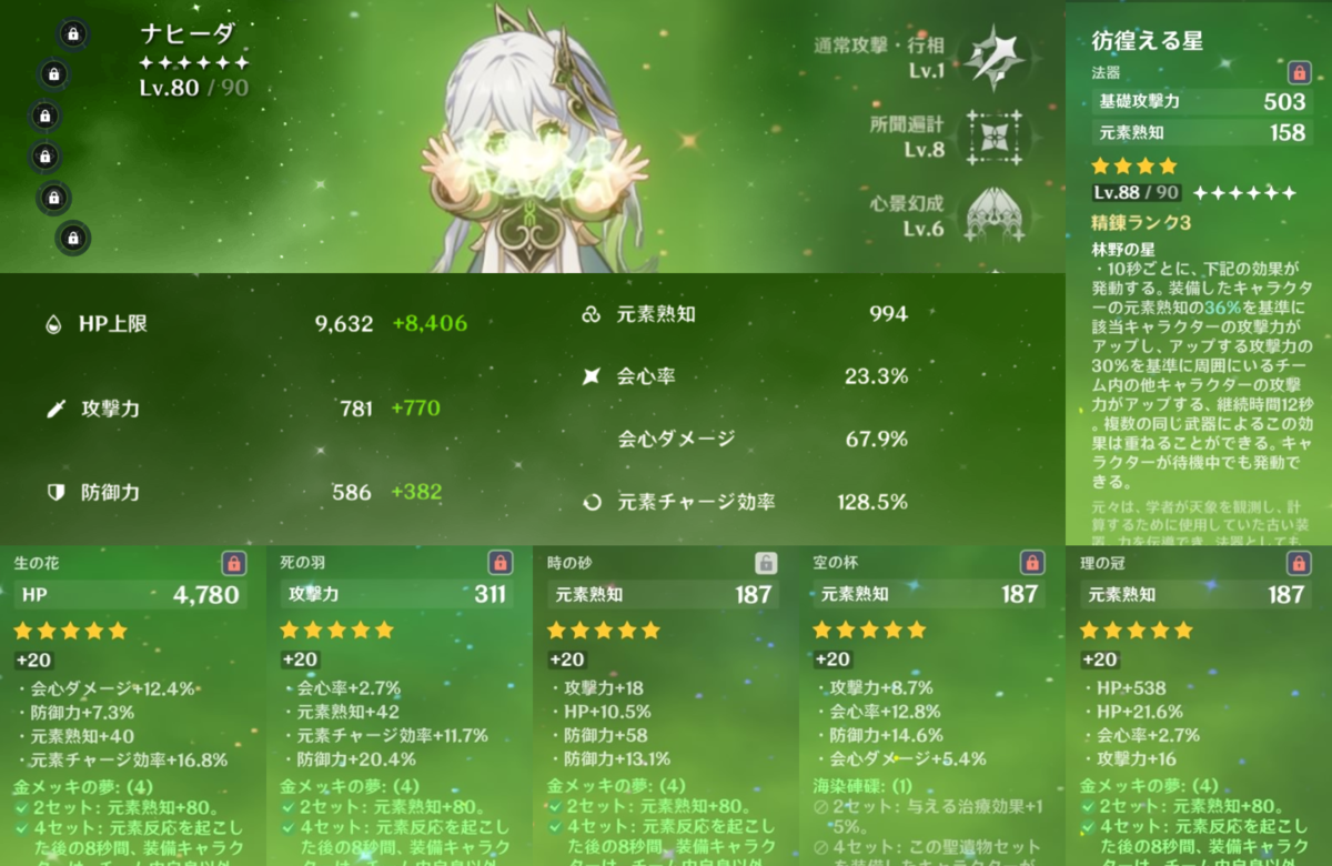原神】ナヒーダは結局この編成で落ち着いた【Ver3.2】 - 毎日がゲーム