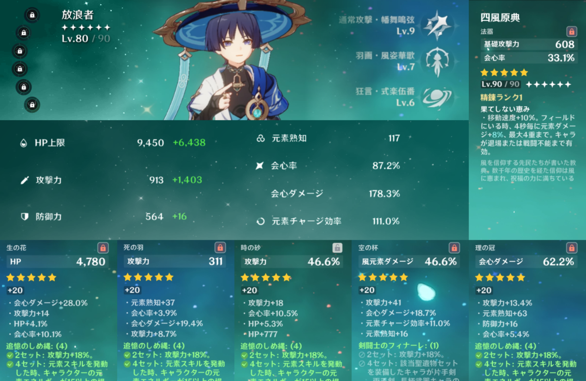 原神】放浪者がやっとここまで強くなった…【Ver3.3】 - 毎日がゲーム日和！