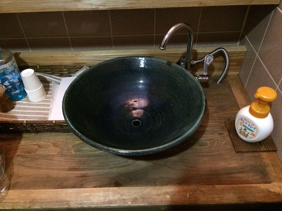 常陸大宮市 Hana Cafeさんの手洗いボウル 陶之助