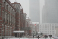 [建築][雪]雪の東京駅（1月14日）