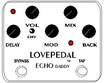 Lovepedal ECHO Baby ™ ギターエフェクター Lovepedal ECHO Baby ™ ギターエフェクター Lovepedal Echo Baby