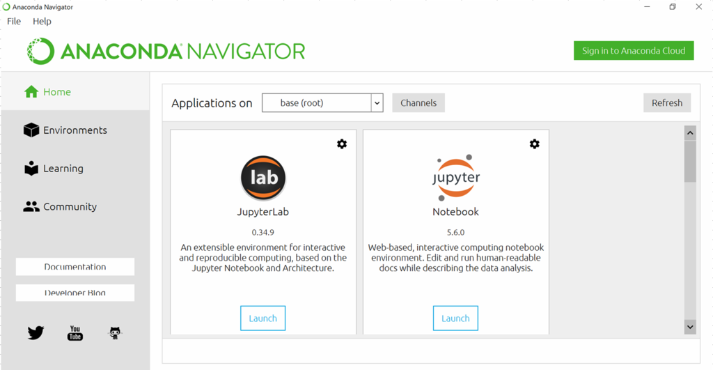 f:id:toyo999:20200803235621p:plain anaconda-navigator-top