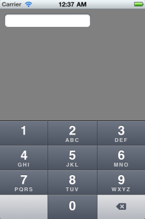 UIKeyboardTypeNumberPad