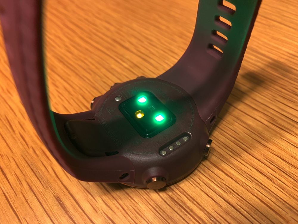 SUUNTO 5の光学式心拍計