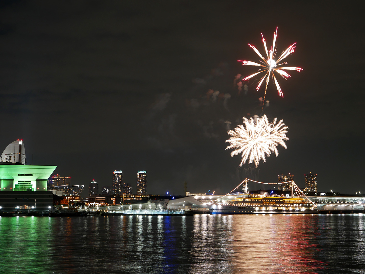 横浜港 ベイエリア 冬の花火2021年