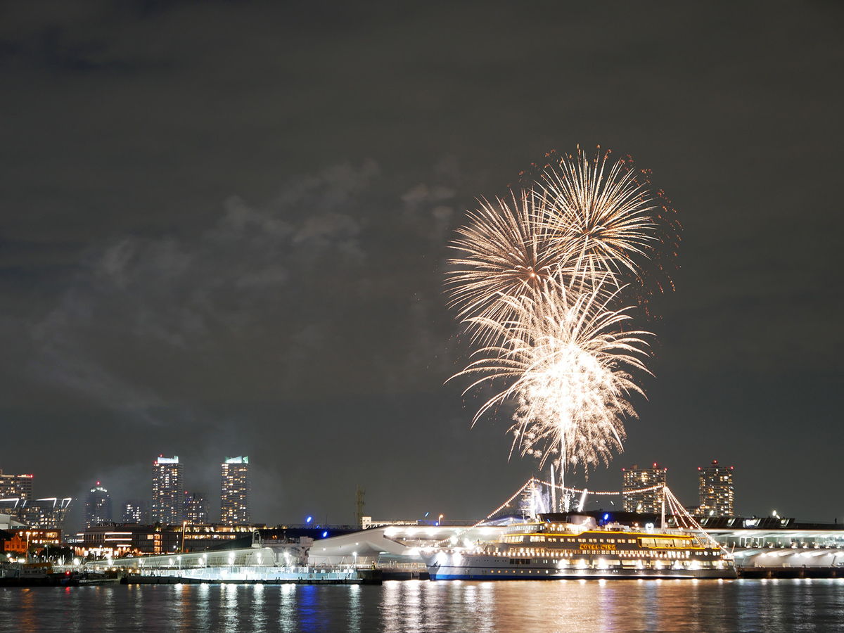 横浜港 ベイエリア 冬の花火2021年