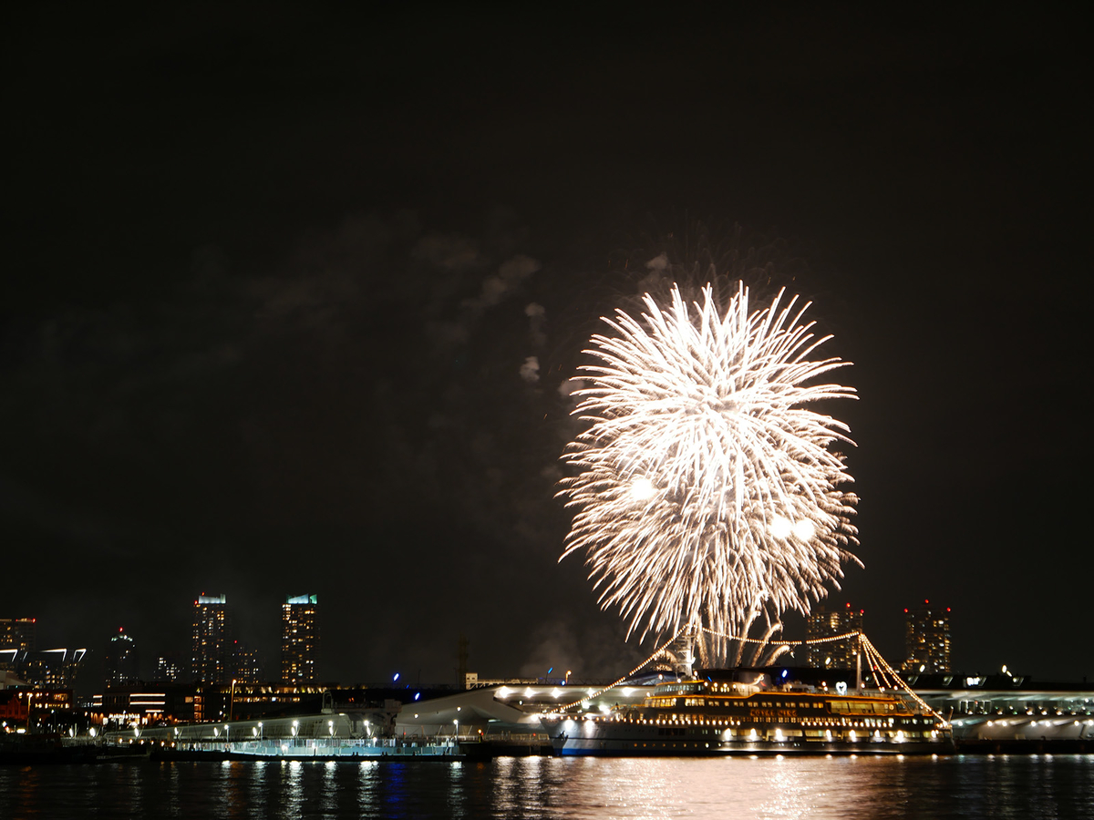 横浜港 ベイエリア 冬の花火2021年