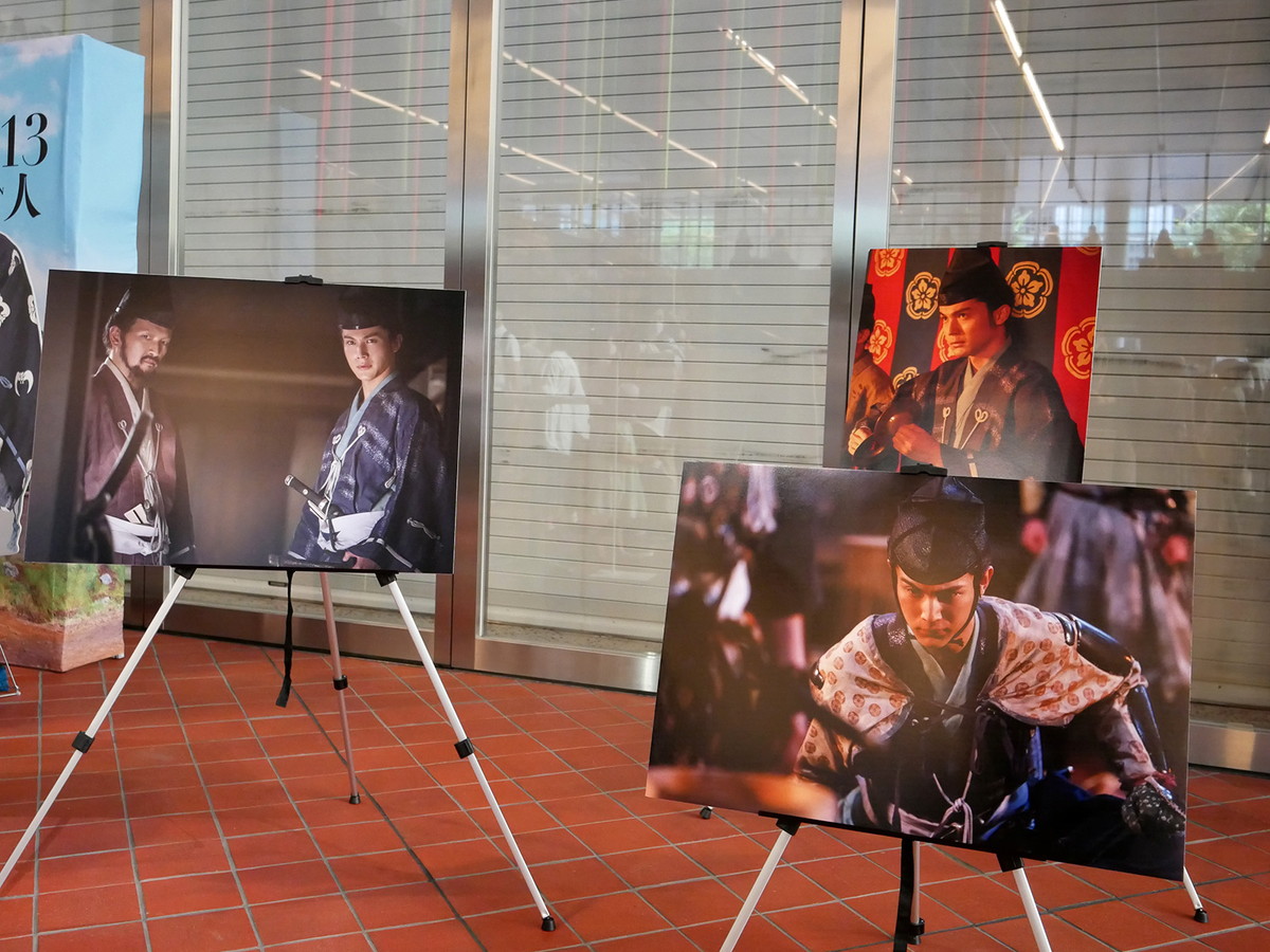 ロビーに展示されていた畠山重忠のパネル