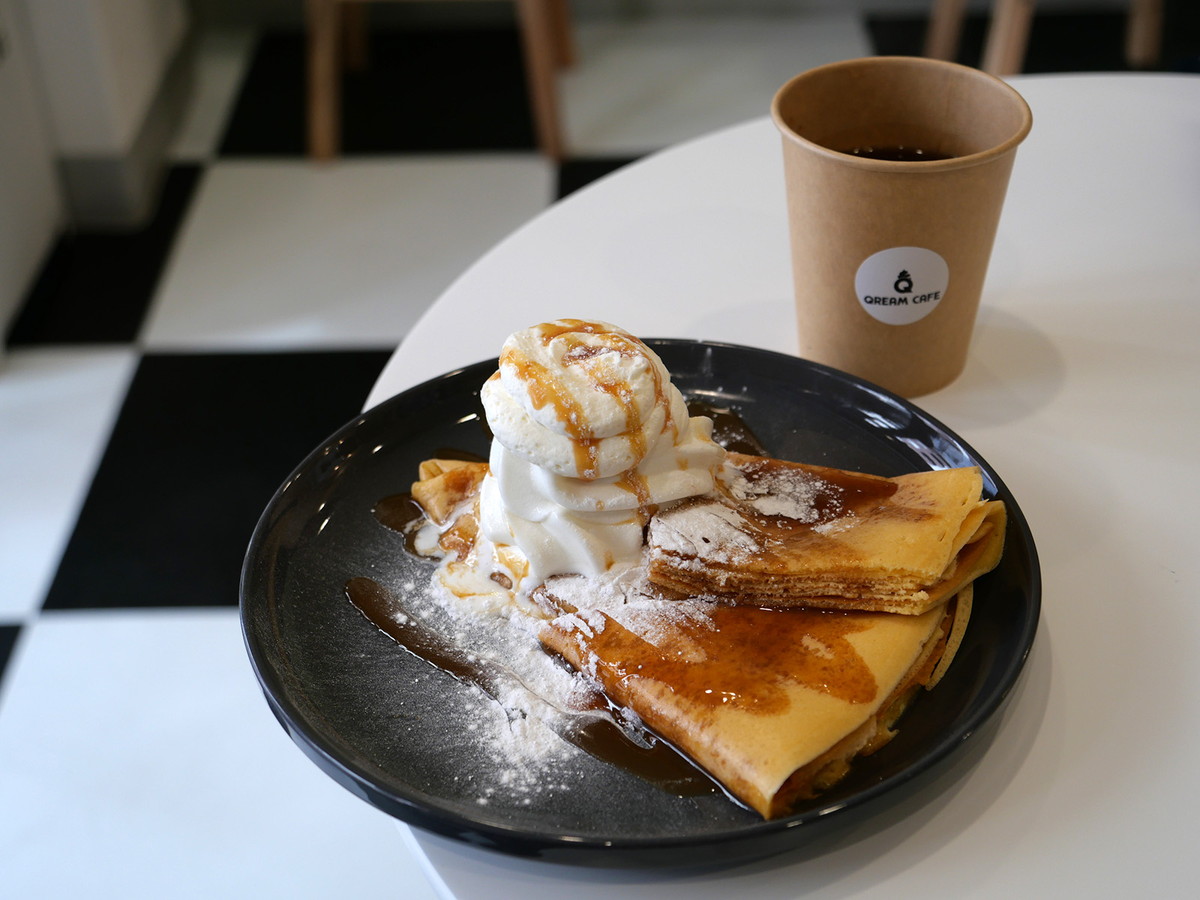 じゅわ！っとバター＆ソフトクリーム（880円）＋セットコーヒー（＋250円）