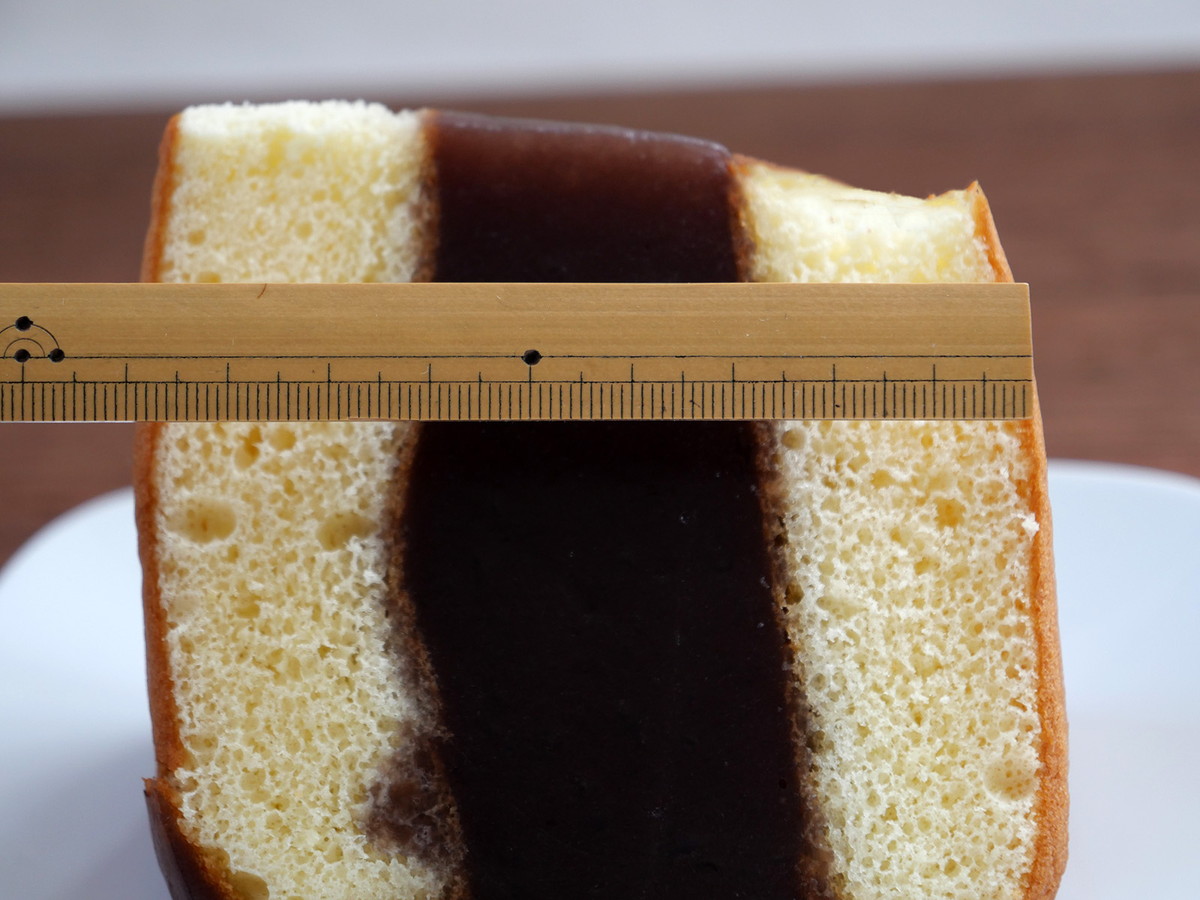 水ようかんの厚みは3cm！