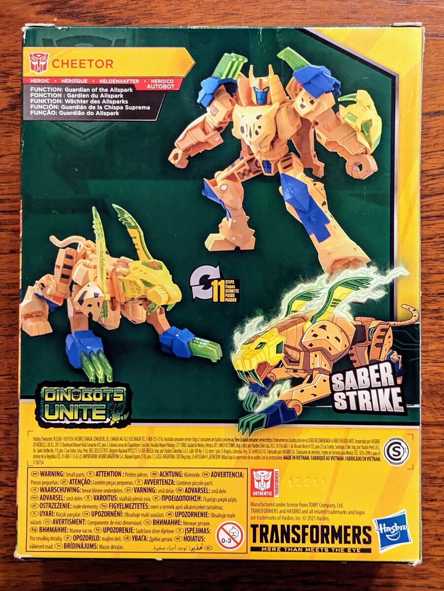 TRANSFORMERS BUMBLEBEE CYBERVERSE ADVENTURES CHEETOR (2021) - 変圧
