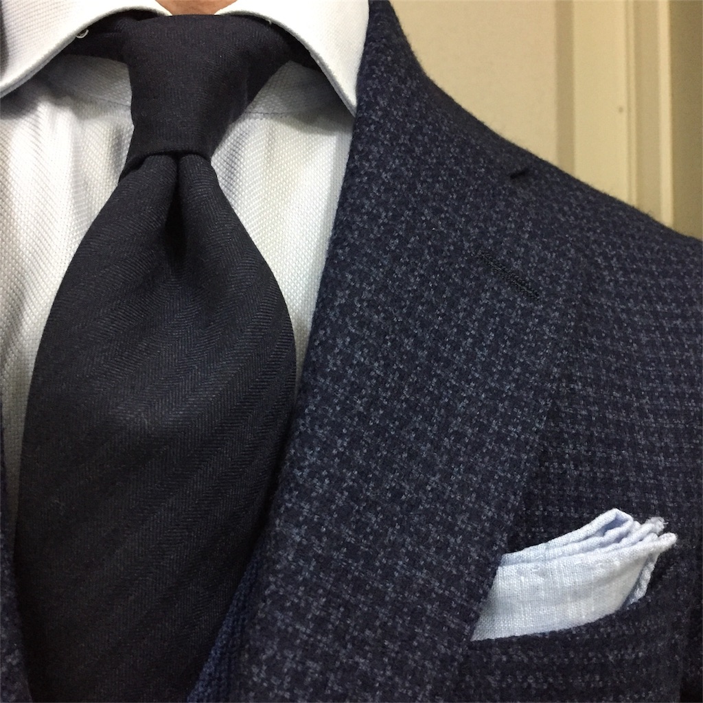 6パターン 千鳥格子ネイビージャケットのコーディネート Vゾーン ビジネスマンのファッションtips