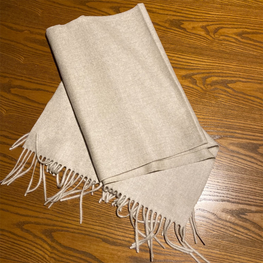 マフラー】PIACENZAのカシミヤマフラーを購入しました