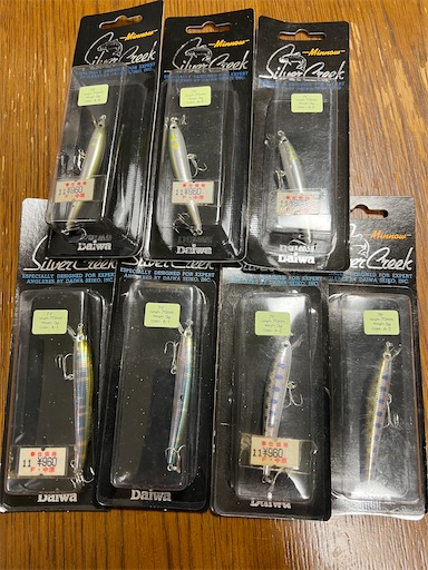 シルバー ミノー ルアー 約13cm フローティング 旧パケシルバークリークミノー、7cmフローティング入手 - DURAN
