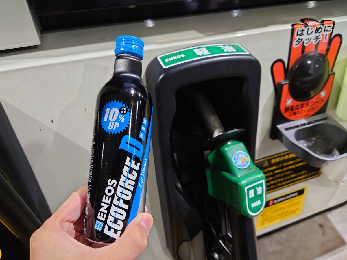 エコフォースＤの効果あり！】テラノレグラスに給油と燃費計測（走行