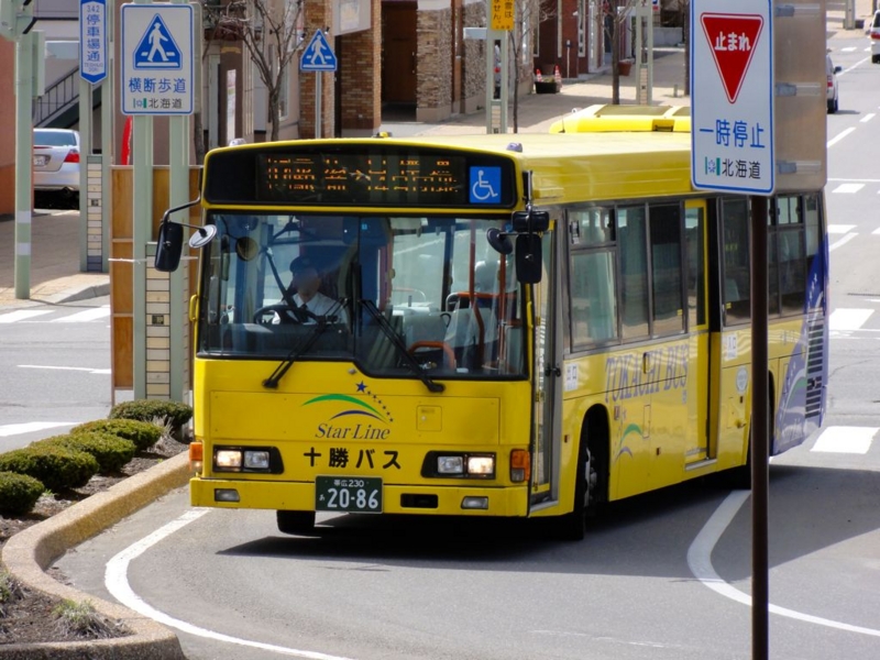  十勝バスの銀河線代替バス専用車、あ2086（その2）