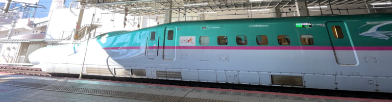 東北新幹線 e5系。これに乗れば大体大丈夫です(例外あり)
