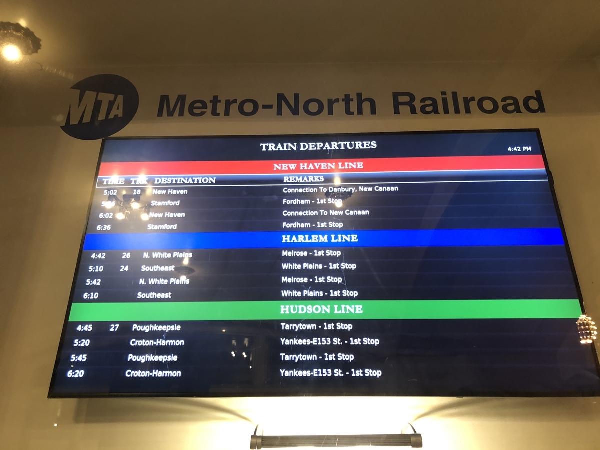 【グランド・セントラル駅】の紹介とメトロノース鉄道について English Life Travel note（ELT note）