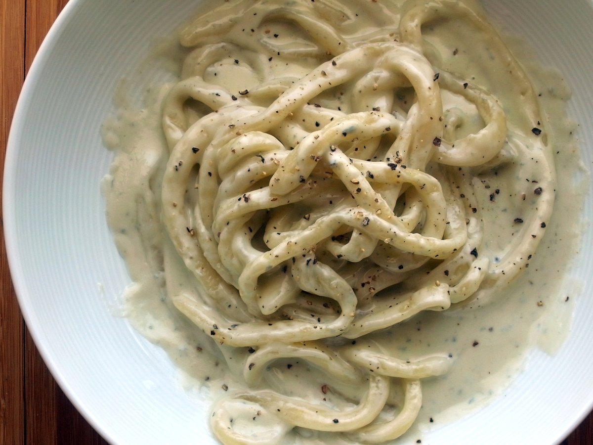 麺1人分で約15円 極太生パスタ ピチ が薄力粉からモチモチむぎゅむぎゅにできた ツジメシの付箋レシピ メシ通 ホットペッパーグルメ