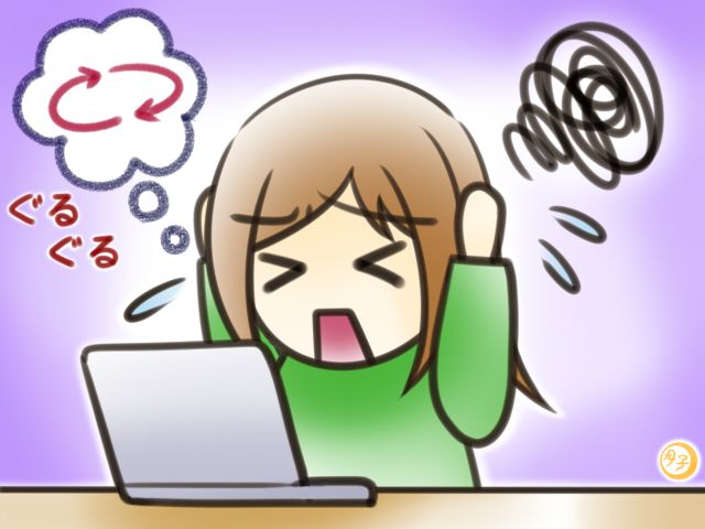 ADHD イラスト 思考がまとまらない