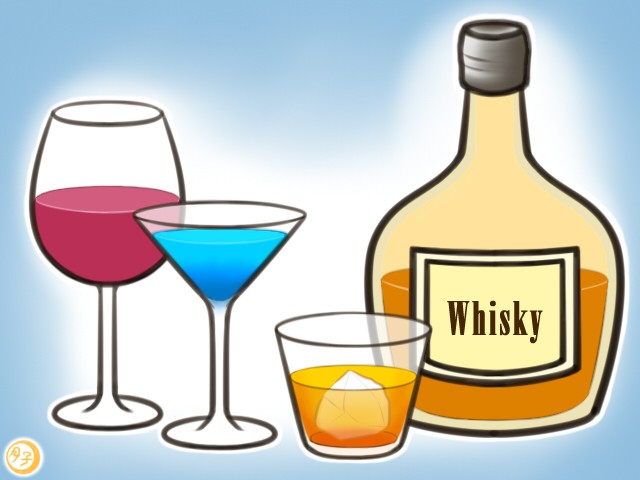 ADHD イラスト いろいろなお酒