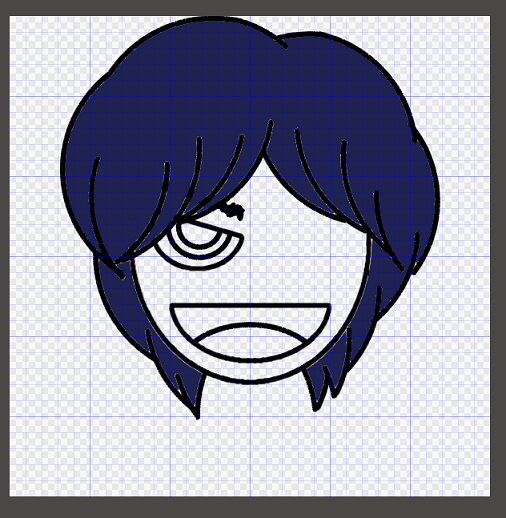 青い髪の男の子