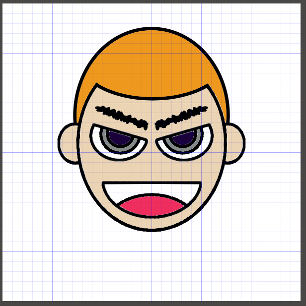 位置がちょっとおかしい男の子