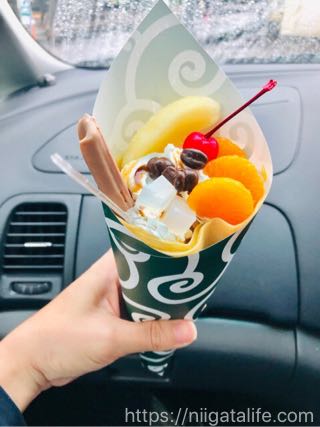 大判焼あかしまの「あんみつクレープ」を食べてキャンペーンに応募しよう!