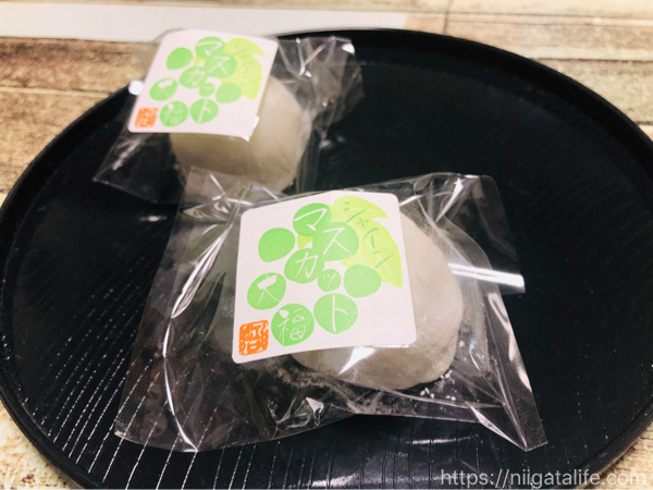 江口だんご「シャインマスカット大福」はモーツアルトが奏でる味！