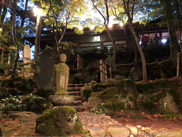 松雲山荘紅葉ライトアップを散策。柏崎の秋の演奏会とともに。