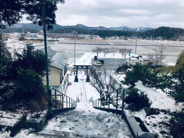 白鳥が飛来する西山「長嶺大池」へ！ロケーションすごい神社も発見